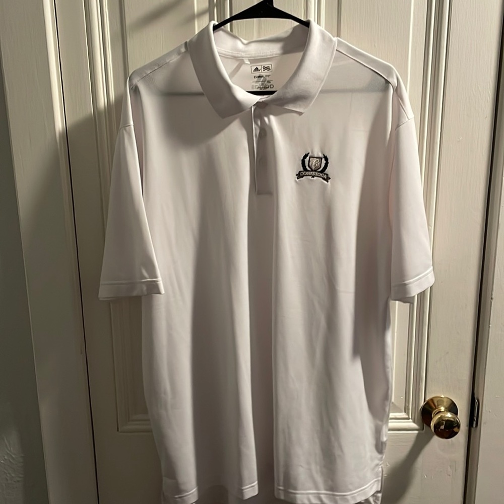 Adidas climalite XL White Golf Polo